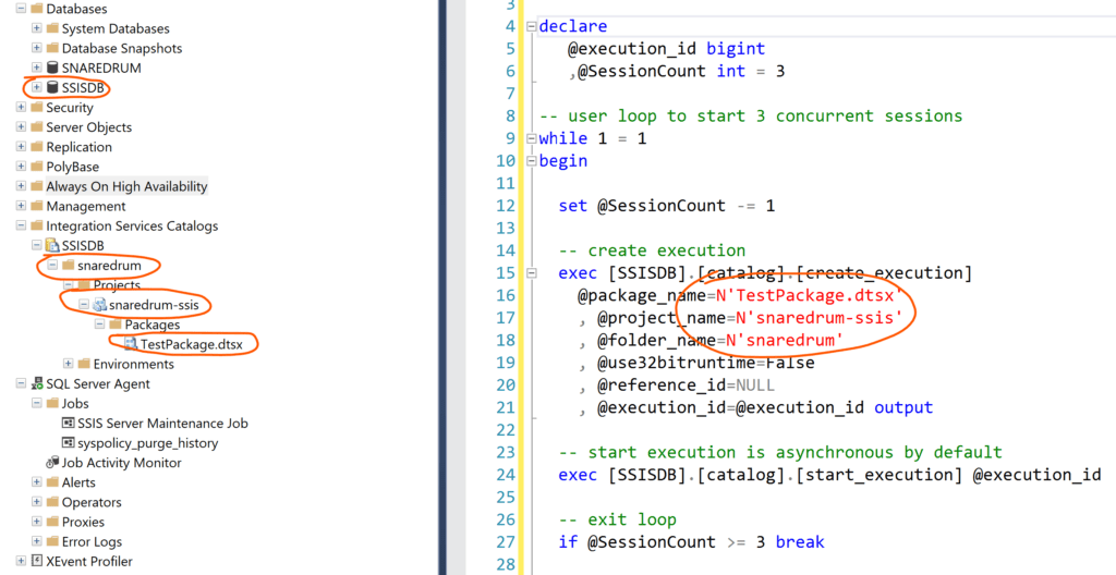 SSIS packages imported into the Integration Services catalogue